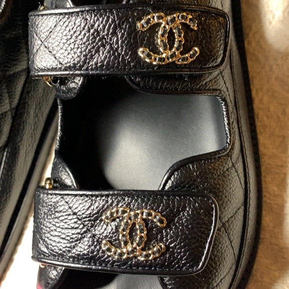 Chanel DADS SANDALS Grained Leather 36 - Picture 7 of 17